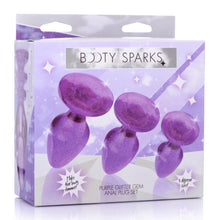 Glitter Gem Anal Plug Set - Purple