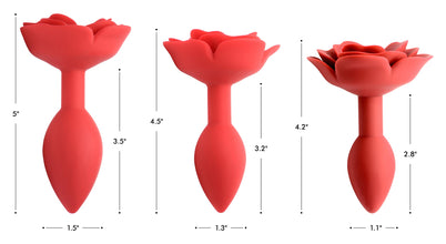 Booty Bloom Silicone Rose Anal Plug - Medium