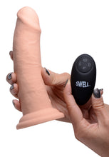 7x Inflatable And Vibrating Remote Control Silicone Dildo - 7 Inch