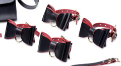 Black And Red Bow Bondage Set With Carry Case
