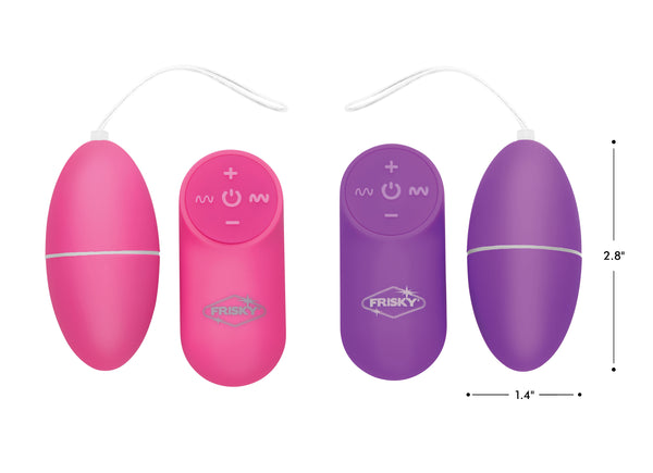 28x Scrambler Vibrating Egg With Remote Control - Pink