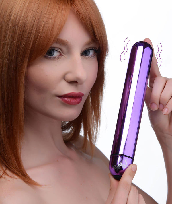 Xl Vibrating Metallic Bullet - Purple