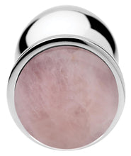 Authentic Rose Quartz Gemstone Anal Plug - Medium