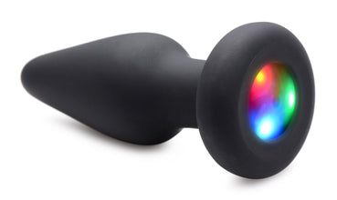 Light Up Silicone Anal Plug - Small