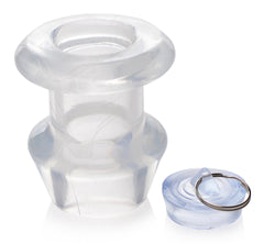 Ass Bung Clear Hollow Anal Dilator With Plug - Large