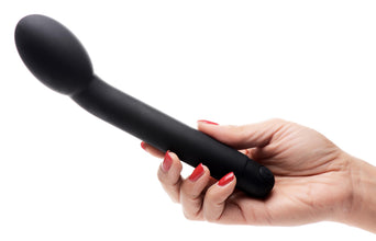 10x Silicone G-spot Vibrator - Black