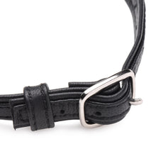 Heart Lock Leather Choker With Lock And Key - Black