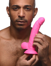 7.5 Inch Dildo With Balls - Pink