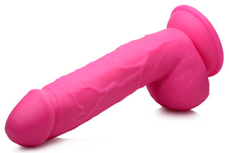 8.25 Inch Dildo With Balls - Pink