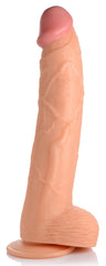 Hung Harry 11.75 Inch Dildo With Balls - Light