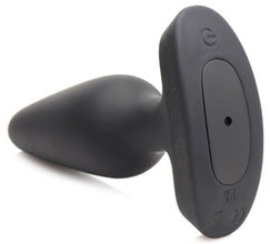 28x Laser Fuck Me Silicone Anal Plug With Remote Control - Medium