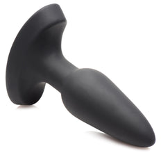 28x Laser Fuck Me Silicone Anal Plug With Remote Control - Small