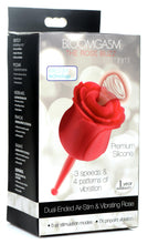 Bloomgasm Rose Buzz 7x Silicone Clit Stimulator And Vibrator