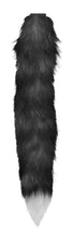 Interchangeable Black And White Fox Tail