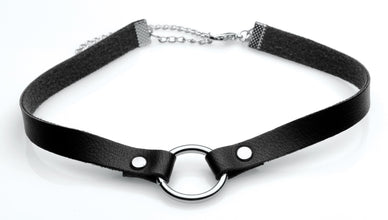 Lush Pet Silver Ring Slim Choker