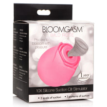 Bloomgasm Wild Rose 10x Suction Clit Stimulator - Pink