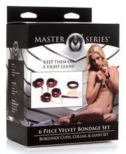 6 Piece Velvet Bondage Set