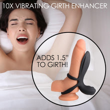 10x Silicone Vibrating Girth Enhancer With Remote Control