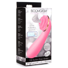 Passion Petals 10x Silicone Suction Rose Vibrator - Pink