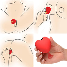 10x Silicone Heart Suction Clit Stimulator