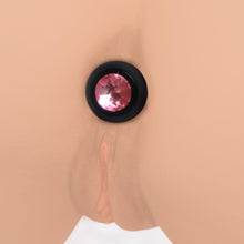 28x Vibrating Silicone Pink Gem Anal Plug - Small