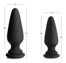 Small Anal Plug With Interchangeable Bunny Tail - Black