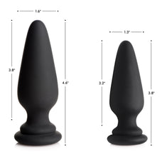 Small Anal Plug With Interchangeable Fox Tail - Black