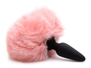 Large Anal Plug With Interchangeable Bunny Tail - Pink