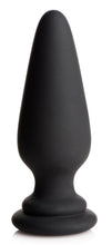 Large Anal Plug With Interchangeable Fox Tail - Black And White