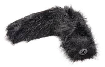 Large Anal Plug With Interchangeable Fox Tail - Black