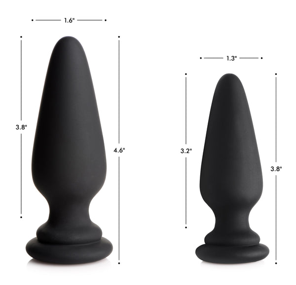 Large Anal Plug With Interchangeable Fox Tail - White