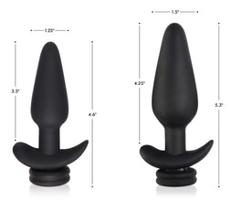 Small Vibrating Anal Plug With Interchangeable Fox Tail - White