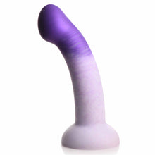 G-swirl G-spot Silicone Dildo - Purple