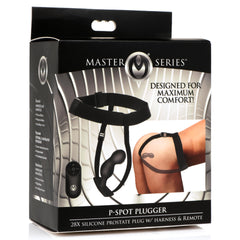 P-spot Plugger 28x Silicone Prostate Plug With Comfort Harness And Remote Control