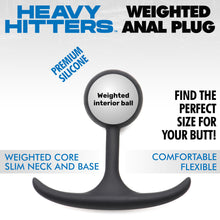 Premium Silicone Weighted Anal Plug - Large