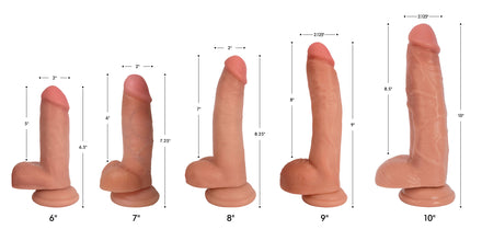 Jock Light Bareskin Dildo With Balls - 6 Inch