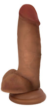 Jock Dark Bareskin Dildo With Balls - 7 Inch