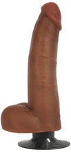 Jock Dark Bareskin Vibrating Dildo With Balls - 8 Inch