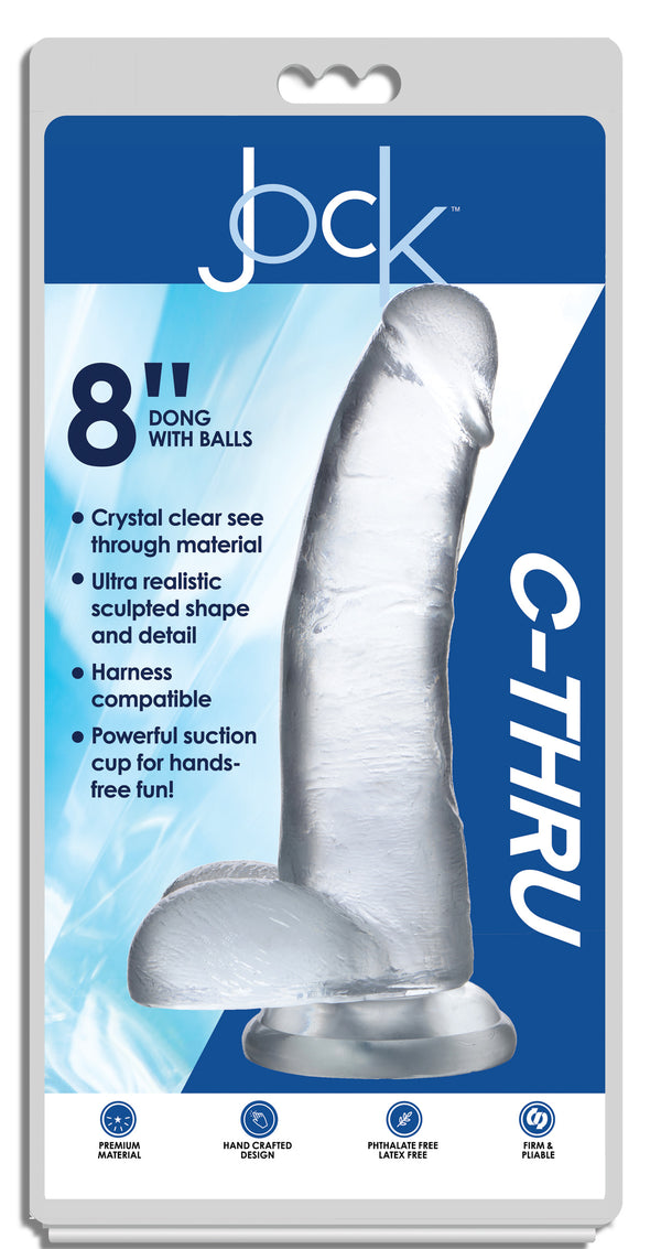 Jock C-thru Dildo - 9 Inch