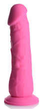 7 Inch Silicone Dildo - Cherry