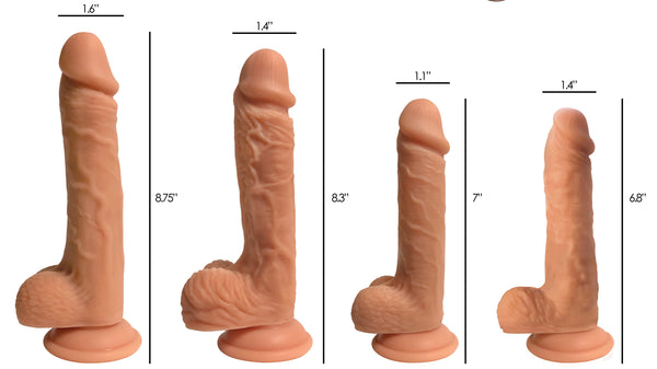 Easy Riders Dual Density Silicone Dildo - 7 Inch