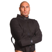 The Strict Leather Black Canvas Straitjacket- X-large