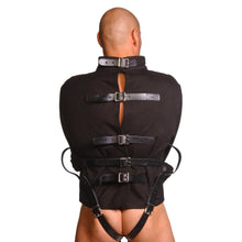 The Strict Leather Black Canvas Straitjacket- X-large