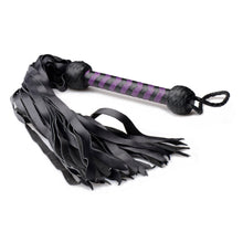 Leather Premium Deerskin Flogger-Purple