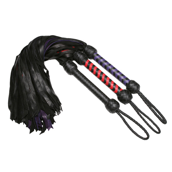 The Strict Leather Premium Deerskin Flogger- Red